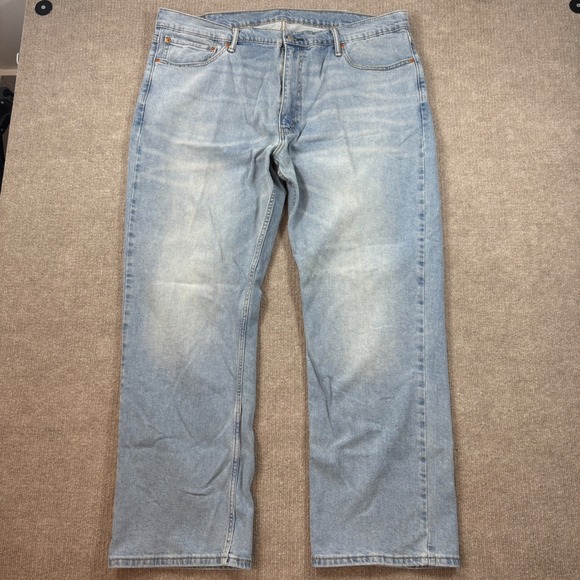 Levi 559 Light Wash Distressed Demin Jeans Men's Size 42x31 EUC - Picture 2 of 7